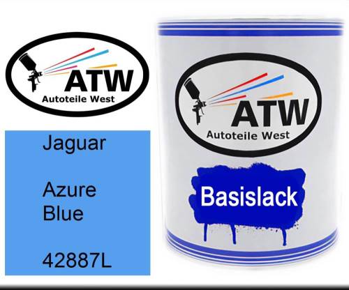 Jaguar, Azure Blue, 42887L: 1L Lackdose, von ATW Autoteile West.